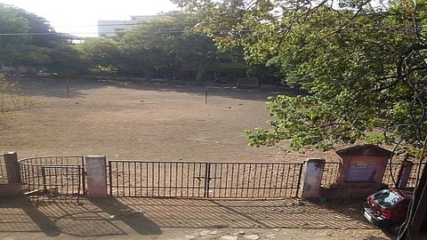 People opposed police gym construction on Bhagwan Nagar Ground Nagpur 