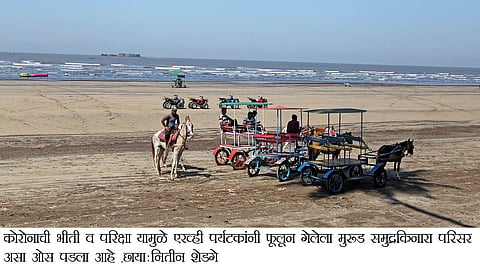 सुंदर समुद्रकिनारे, गड सुनेसुने 