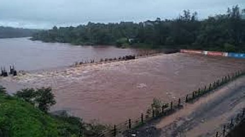 British Era bridge over the Arjuna River at a distance of 1.5 km from Rajapur town on the Mumbai Goa highway dangerous