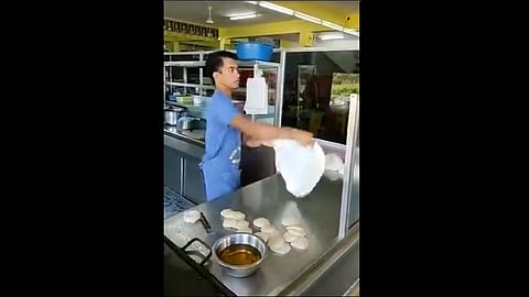 making of roti funny video viral on social media