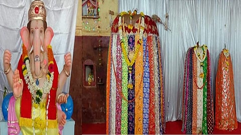 ganesh festival and moharam festival together celebrated in gangavesh talim mandal in kolhapur