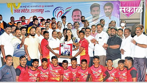 Narasimha Tiger won the Jayant Trophy ofJayant Premier Kabaddi League