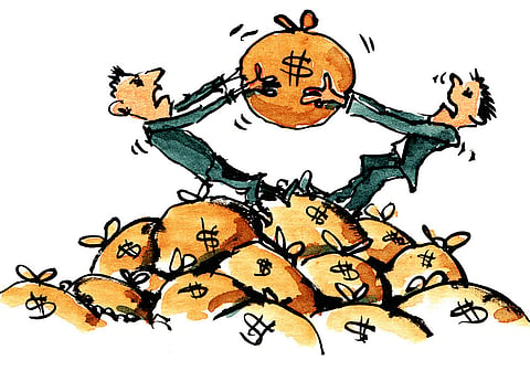 money-fight