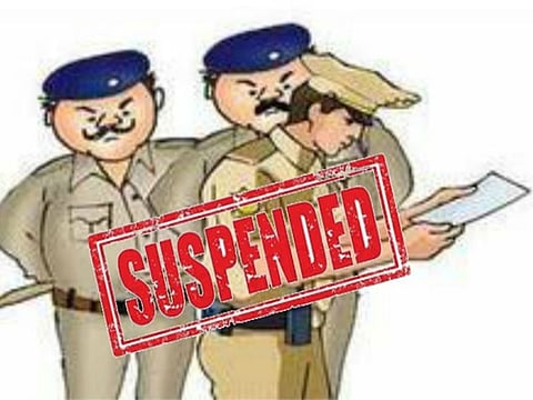 police suspended