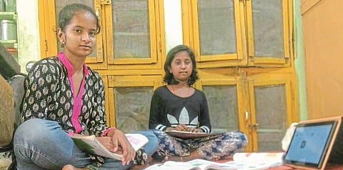 Poor 37 children get opportunity to learn online on tab
