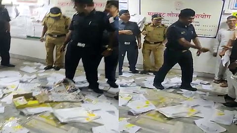 लोकसेवा आयोगाच्या कार्यालयात 'अंडी'फेक, अधिकाऱ्यांना काळं फासण्याचा प्रयत्न