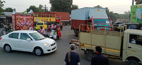 Traffic congestion in wadi city