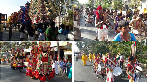 विंध्यगिरीला वेढा घालत श्रवणबेळगोळला शोभायात्रा