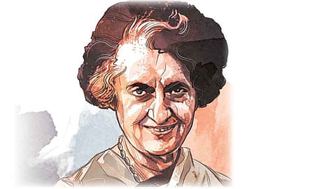 शालीन  कणखर इंदिराजी...