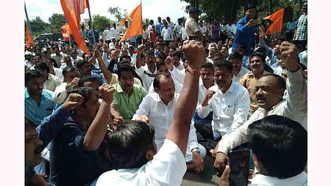 Maharashtra Bandh Ajit Pawar Participate In Maratha Kranti Morcha Agitation 