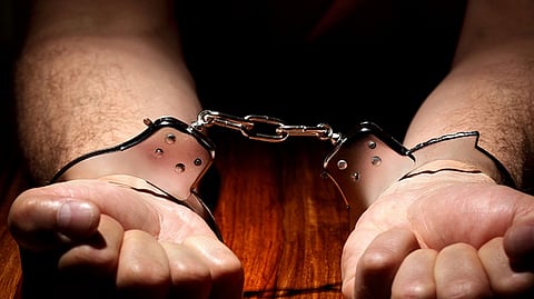 Arrested criminal
