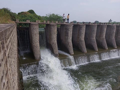 Removed gates of Taratgaon dam in Karmala taluka