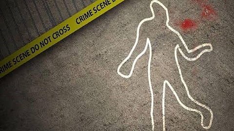The mother threw a stone at her own child's head