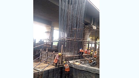 Harris Bridge metro pillar foundation