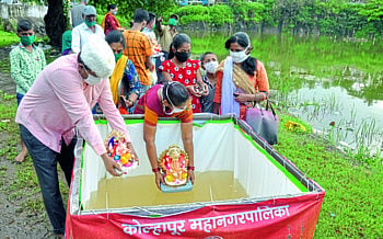 Farewell to Bappa for a day and a half; 386 Ganesha idols immersed in an environmentally friendly manner