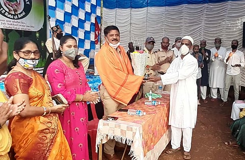  Corona warriors felicitated at Nandgaon