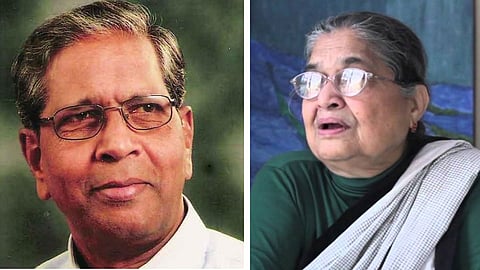 Lifetime Achievement Award to Dilip Mazgaonkar and Sahitya Seva Gratitude Award to Pratibha Ranade.jpeg