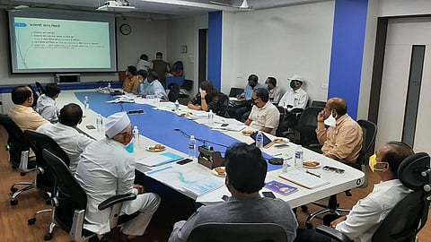 Meeting at Sinchan Bhavan Pune Irrigation works will be started in Junnar taluka