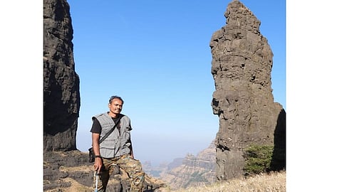 Ramesh Kharmale from pune complete Trek on 11 forts and 3 peaks in 7 days