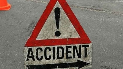 Death of Two Wheeler rider in accident in  pune