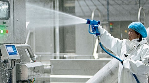 Spraying