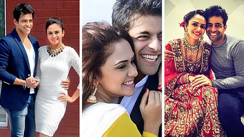 Actress Amruta khanvilkar wishes husband himanshu malhotra marriage anniversary 