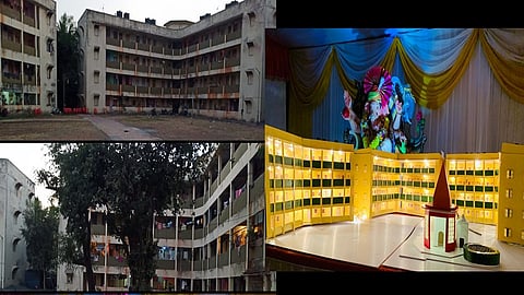 पुढील वर्षी बाप्पा येऊ शकणार नाही म्हणून इतिहासजमा होणाऱ्या वास्तूला कलाकुसरीने मांडण्याचा प्रयत्न
