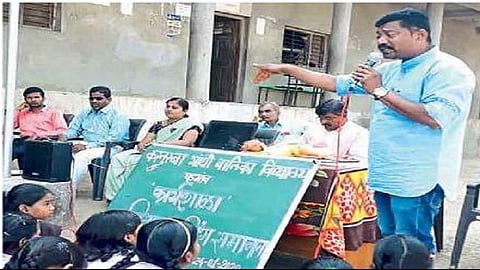 Workshop on Gender Equality in Education at Girls' School, Dhadgaon