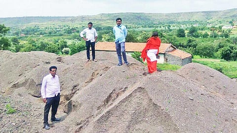 action against illegal sand mining 