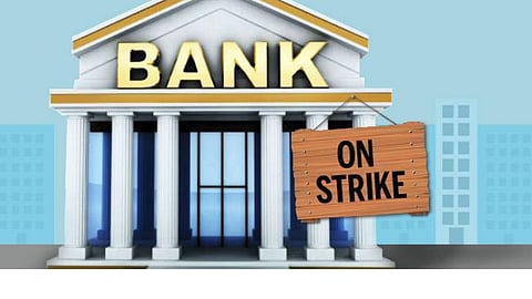 bank will closed four days due to strike 