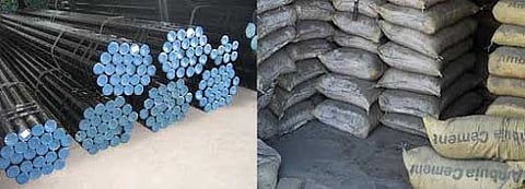 cement and steel