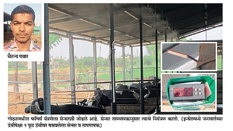 स्वयंचलित फॉगर्स ठेवणार गोठ्यातील तापमानावर नियंत्रण 