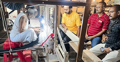 After 45 years in Pathardi, the handloom wheel turned