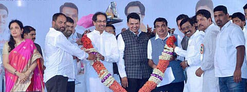 Uddhav Thackeray, Narayan Rane, Devendra Fadnavis and Nitin Gadkari come together 
