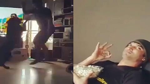 sushant and dog