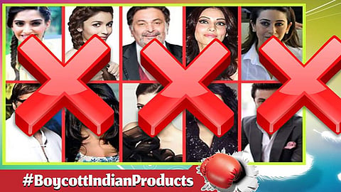 BoycottIndianProducts hashtag trending on twitter 