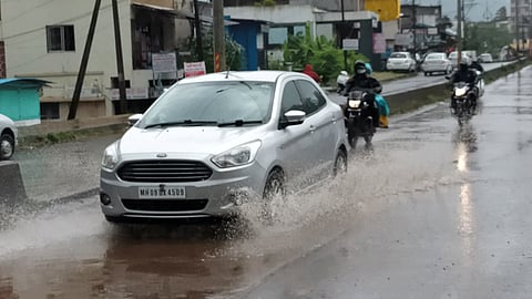 heavy rain in kolhapur desert