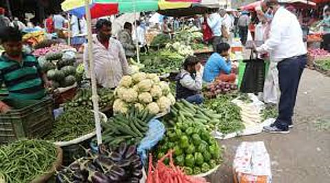 vegetable market.