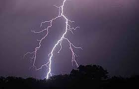 Fourteen people were killed by lightning