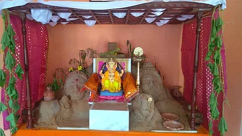 Ganesh Festival : साडवली परिसरात गणेशोत्सव इकोफ्रेंडली