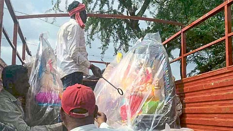 आटपाडी तालुक्यातील बनपुरीच्या गणेशमूर्तींना पंजाबमधून मागणी