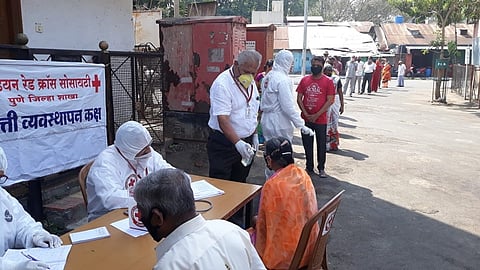 As per medical examination by Red Cross about people has no symptoms of Corona but frightened