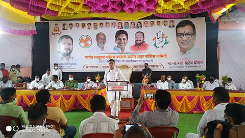 Meeting of Revenue Minister Balasaheb Thorat in Karjat