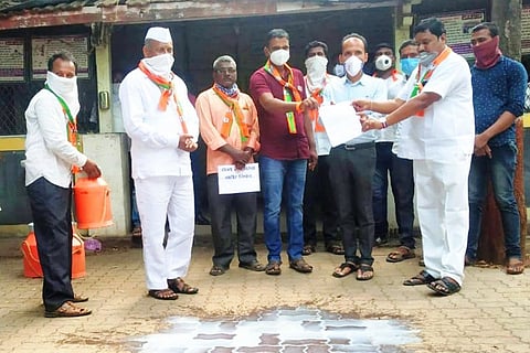 BJP statement to tehsildar in Nevasa taluka for milk rate