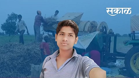 Buldana Marathi News A young man from Ghatbori died in a threshing machine