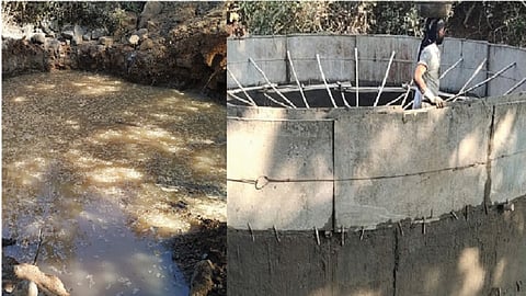 कसाऱ्यात चक्क विहीरच बुडाली पाण्यात 