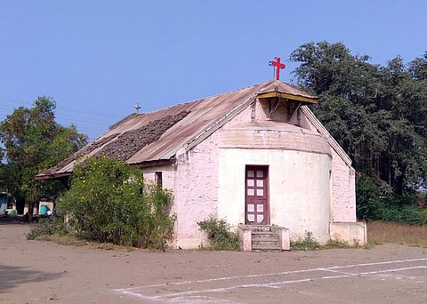 Near the centenary of the Methodist Church at Sangamnera