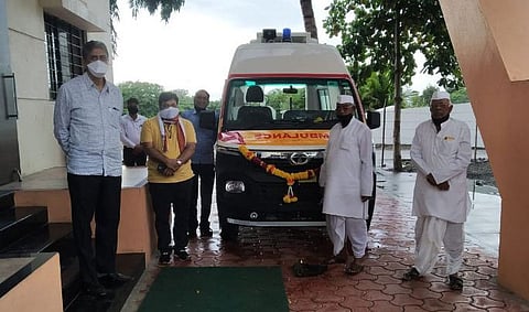 भीमाशंकर कारखान्याने कोरोनोच्या पार्श्वभुमीवर दिली रुग्णवाहिका 