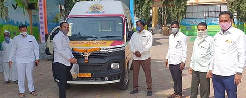 शिक्रापूरकरांच्या सेवेसाठी कोवीड अ‍ॅंब्यूलन्स दाखल