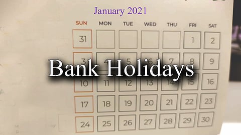 bank holidays